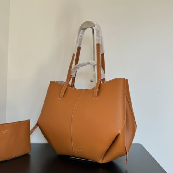 Polene Tan Leather Tote Bag - Picture 3 of 9